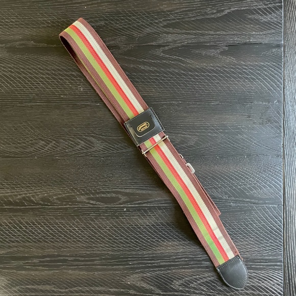 VINTAGE Ghepard (Italy) Retro Striped Adjustable Luggage Strap / Band / Belt - Picture 3 of 4